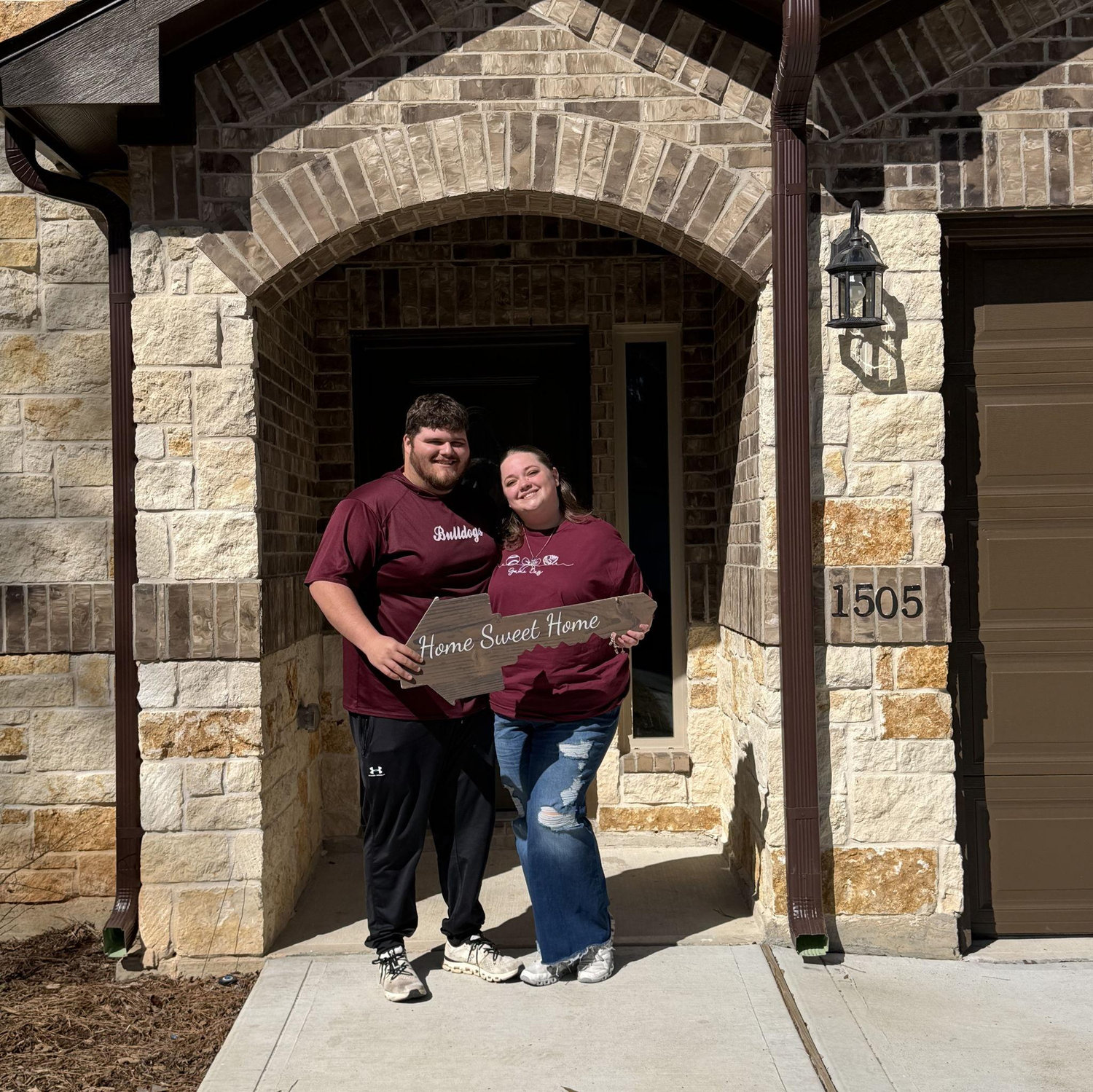 After they bought their first home together.
