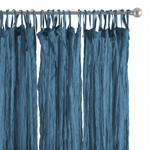 Cotton Crinkle Voile Curtains Set of 2
