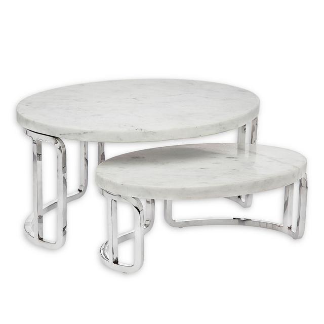 Olivia & Oliver™ Marble 2-Piece Nesting Serving Tray Set