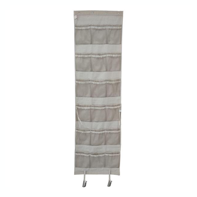 Squared Away™ 36-Pocket Over-the-Door Canvas Organizer in Oyster Grey