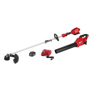 M18 FUEL 120 MPH 500 CFM 18V Brushless Cordless Battery Powered Leaf Blower with M18 FUEL 16 in. QUIK-LOK String Trimmer
