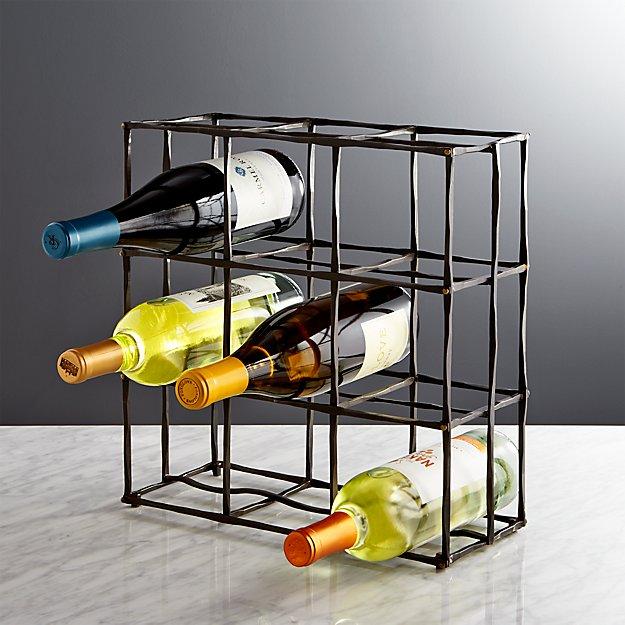 Crest 9-Bottle Wine Rack