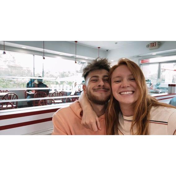 Brady's first In-N-Out burger!