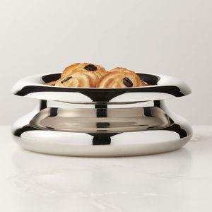 Small Piero Polished Stainless Steel Serving Bowl by Gianfranco Frattini | CB2