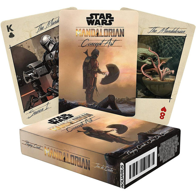 Aquarius Puzzles Star Wars Art of the Mandalorian Playing Cards