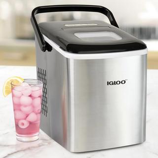 Automatic Self-Cleaning Portable Countertop Ice Maker with Handle