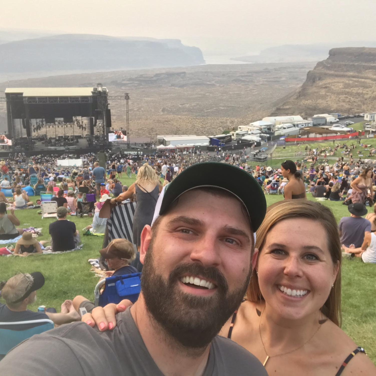 We love seeing shows at the Gorge and always manage to go when it's over 100 degrees!