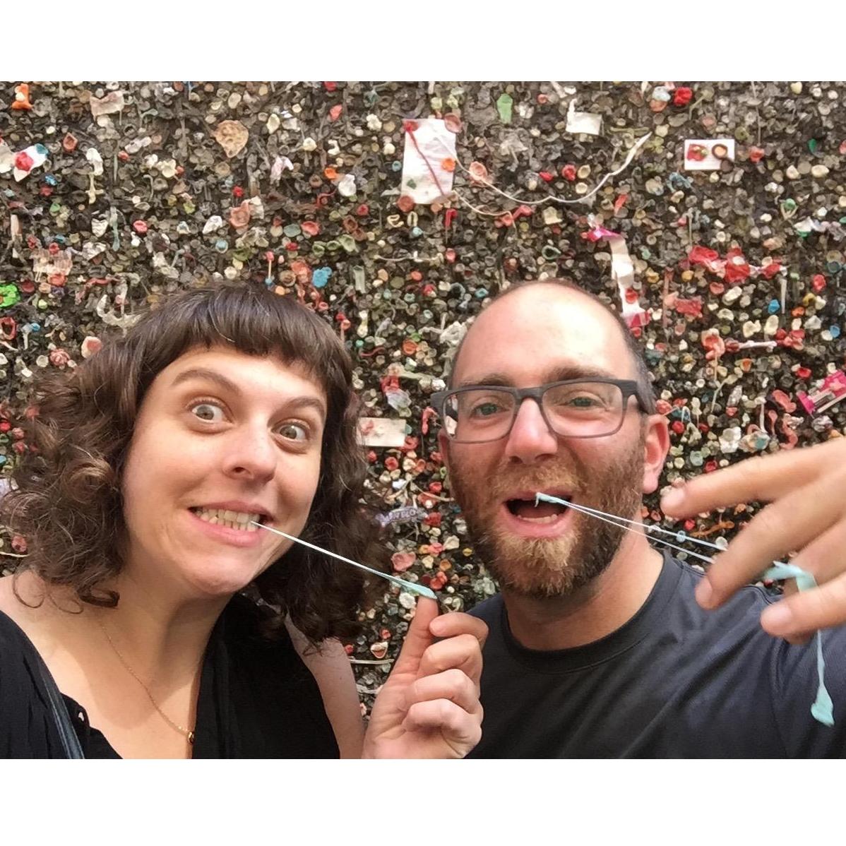 Gross gum wall in San Lois Obispo