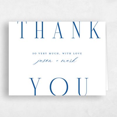 Multi-Colored Wedding Thank You - Melina Landscape