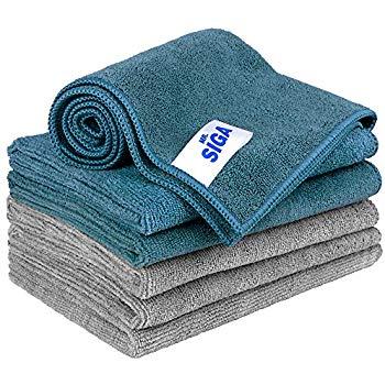 MR.SIGA Microfiber Cleaning Cloth, Pack of 6, Size: 13.8" x 15.7"