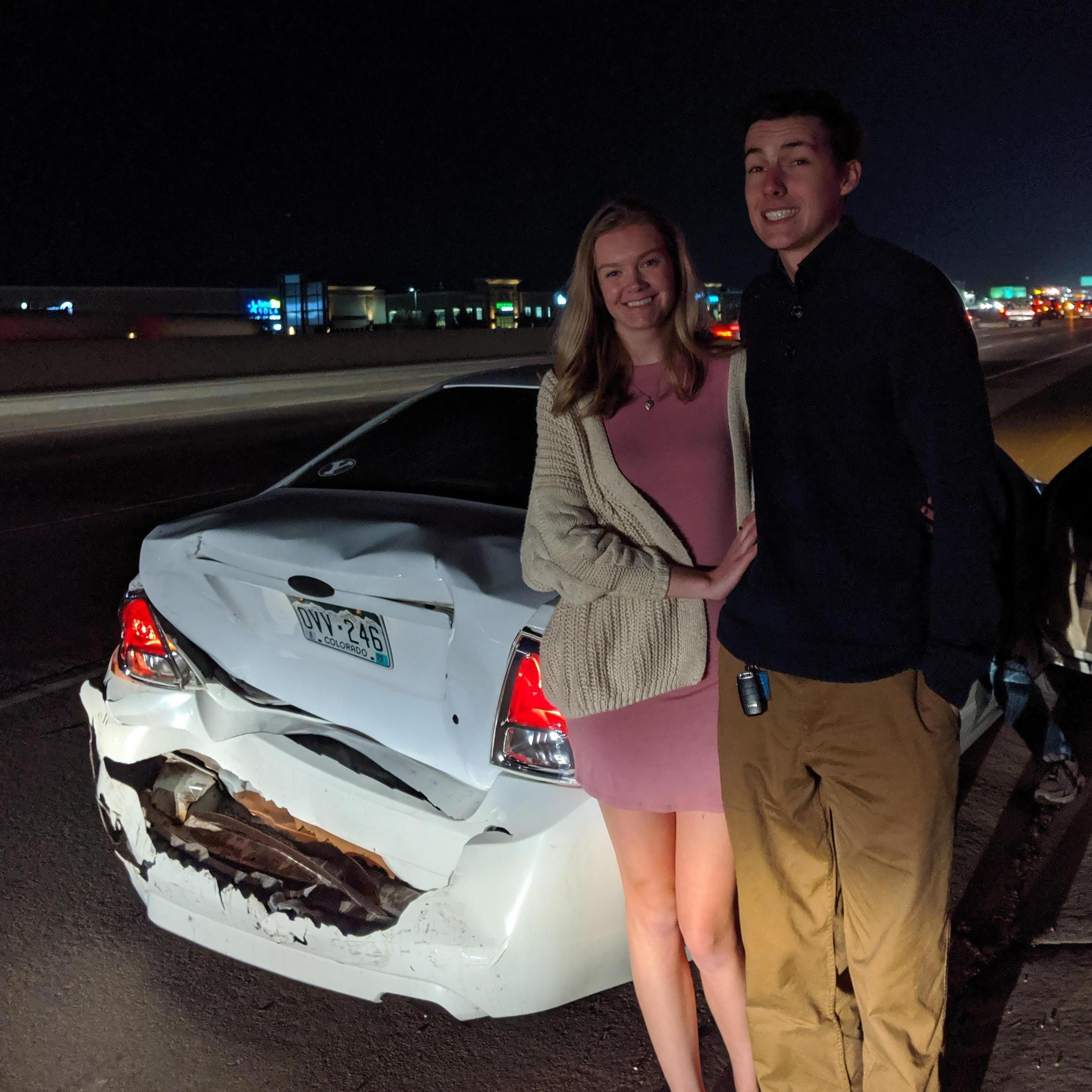 This is us trying to keep high spirits after the car accident on Bryson's birthday.