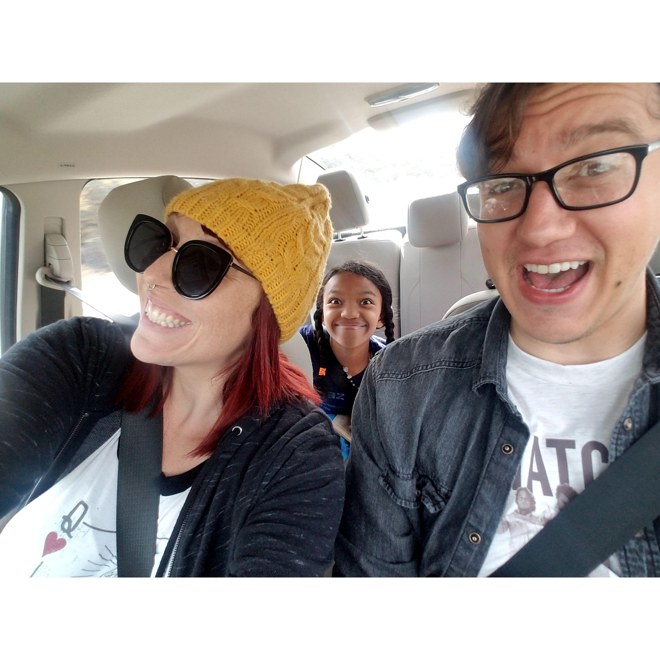 On the road to Fort Bragg
