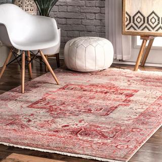 Ehtel Medallion Fringe Area Rug