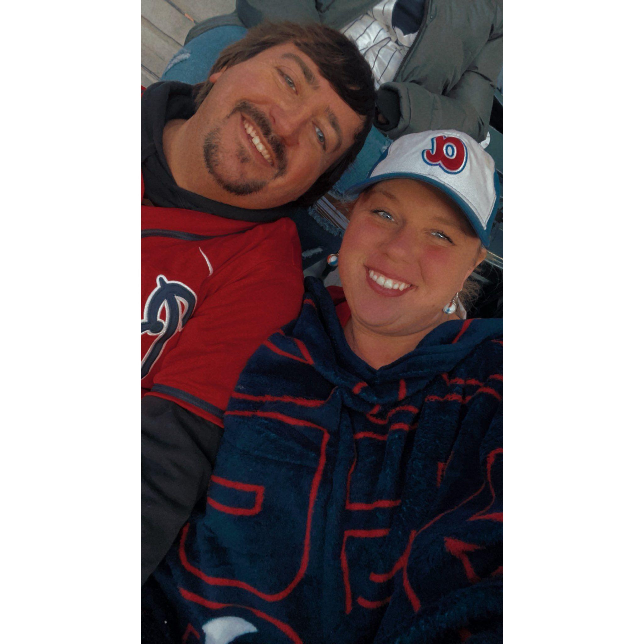 Our "coldest" braves game.