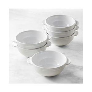 Williams Sonoma Pantry Dinnerware Collection - Handled Soup Bowls Set of 6, White