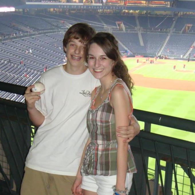 RJ caught a ball at a Braves Game - August 2012