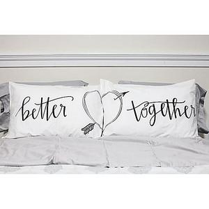 Sleeposophy "Better Together" Standard Pillowcases in White (Set of 2)