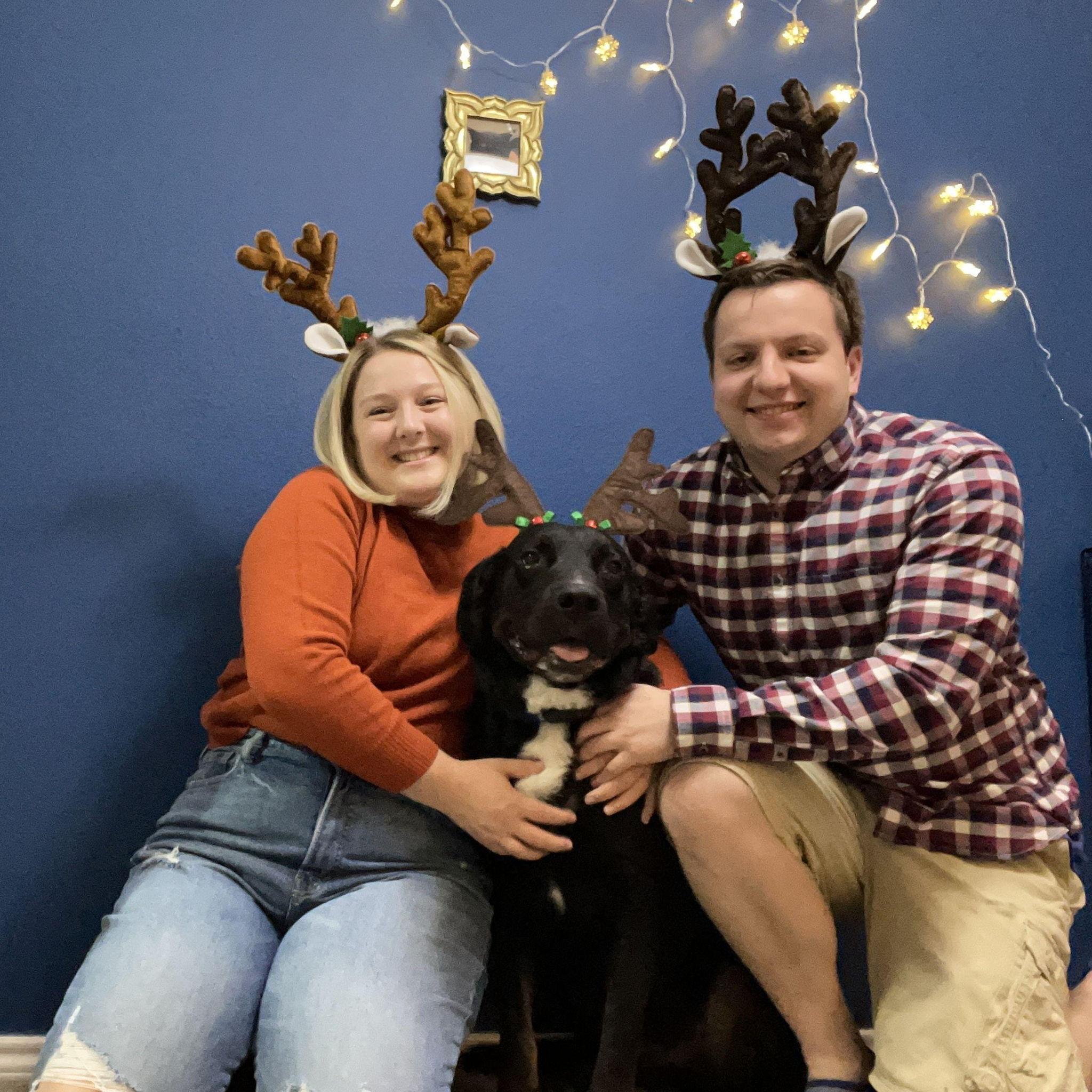 Our first Christmas with Tank - December, 2021