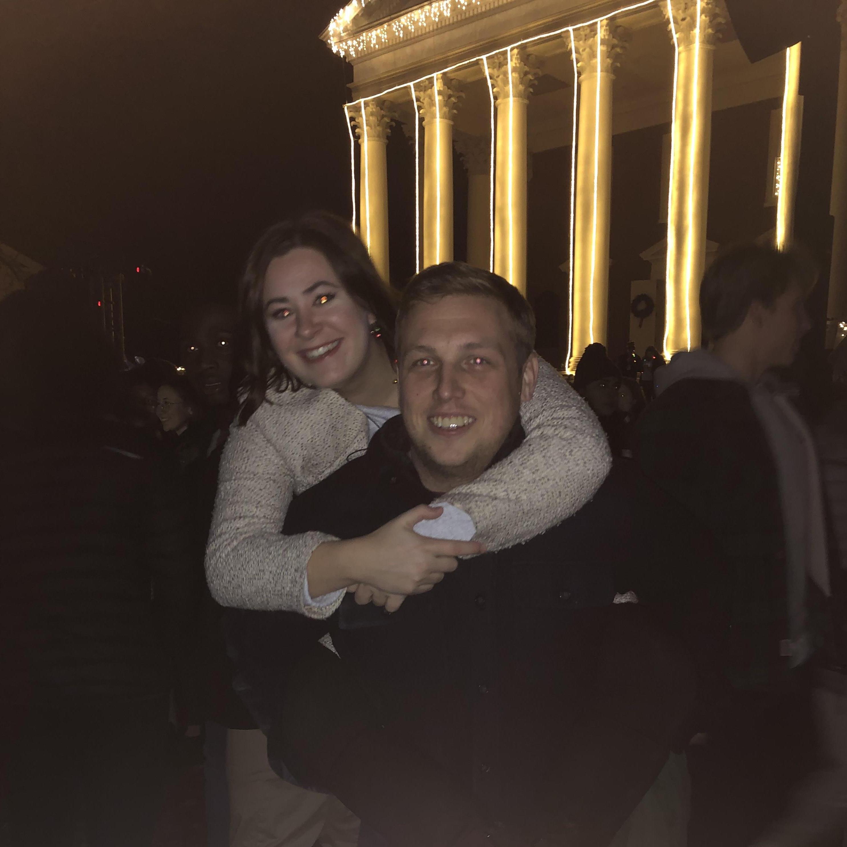 Lighting of The Lawn, the Rotunda, UVA Dec. 2019