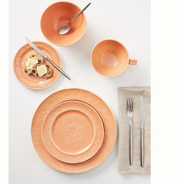 Old Havana dinner plates (coral) (Anthropologie)