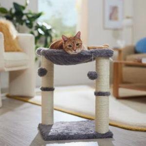 Frisco 20-in Faux Fur Cat Tree