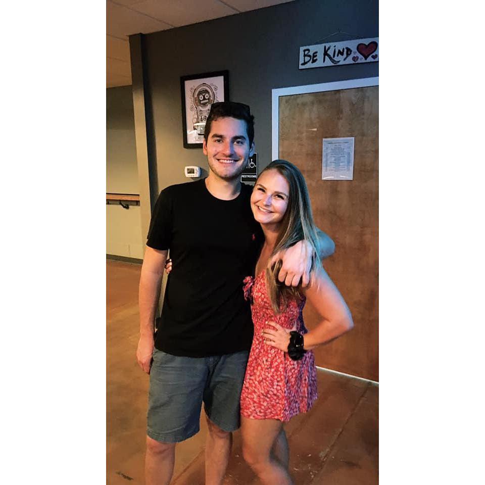 July 2019: At Connor's first gig