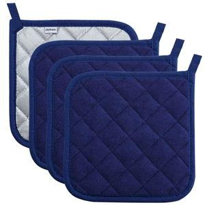 Joyhalo 4 Pack Pot Holders for Kitchen,Dark Blue