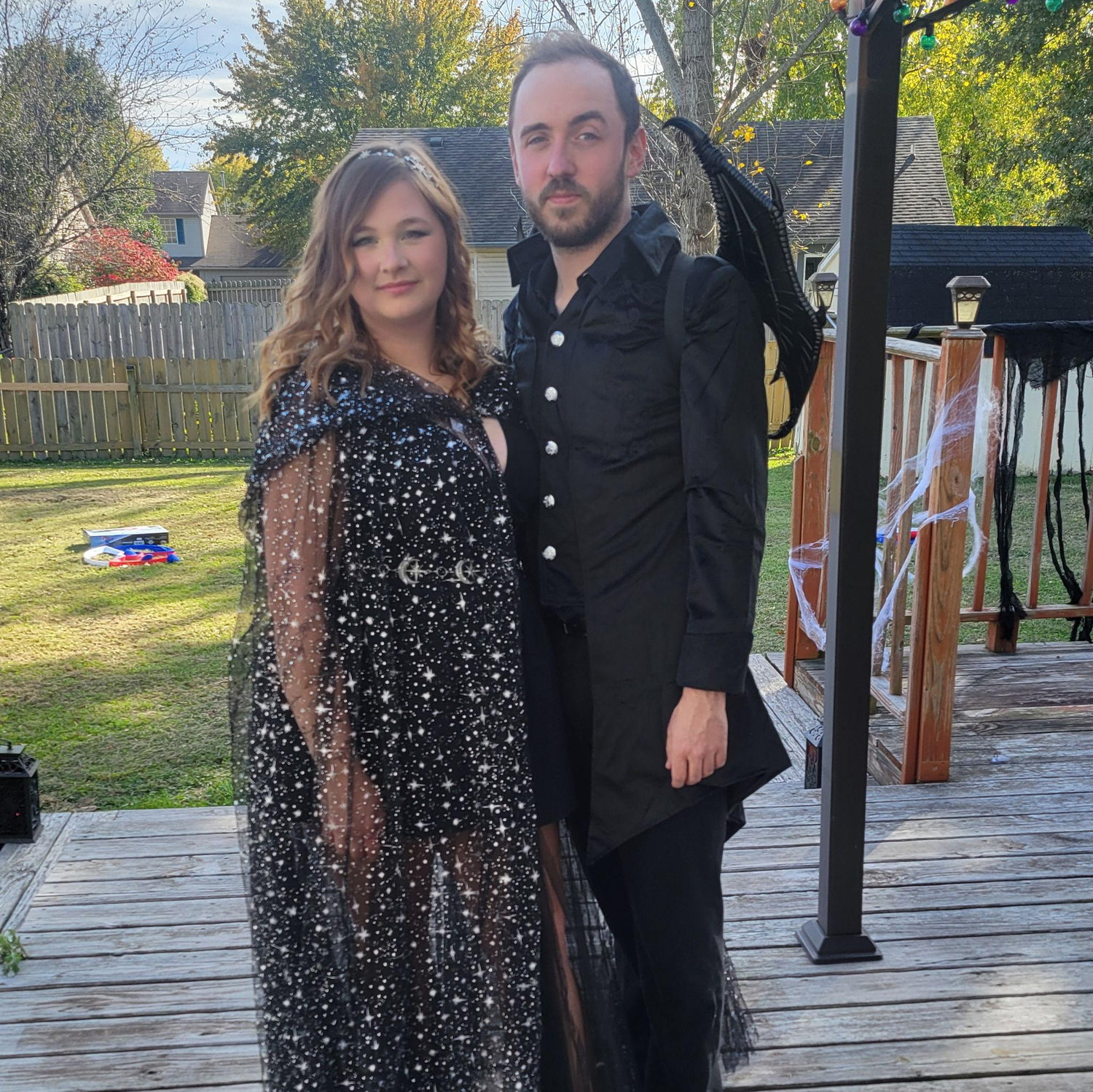 We dressed up as our favorite fantasy book couple!