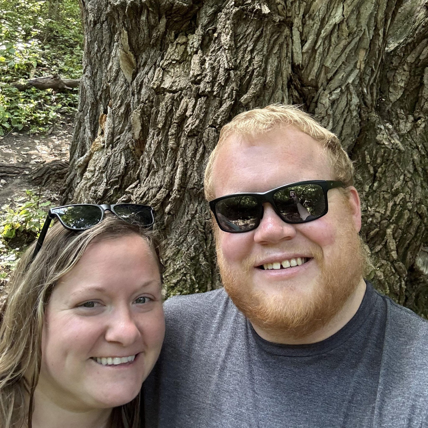 Our first photo together. Lac qui Parle State Park