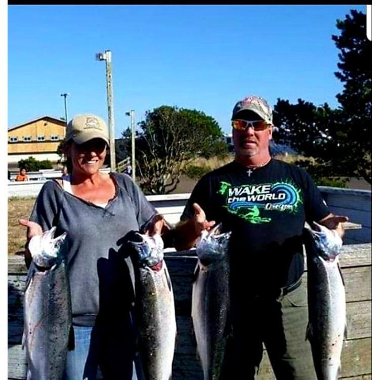 One of our 1st salmon fishing adventure!
