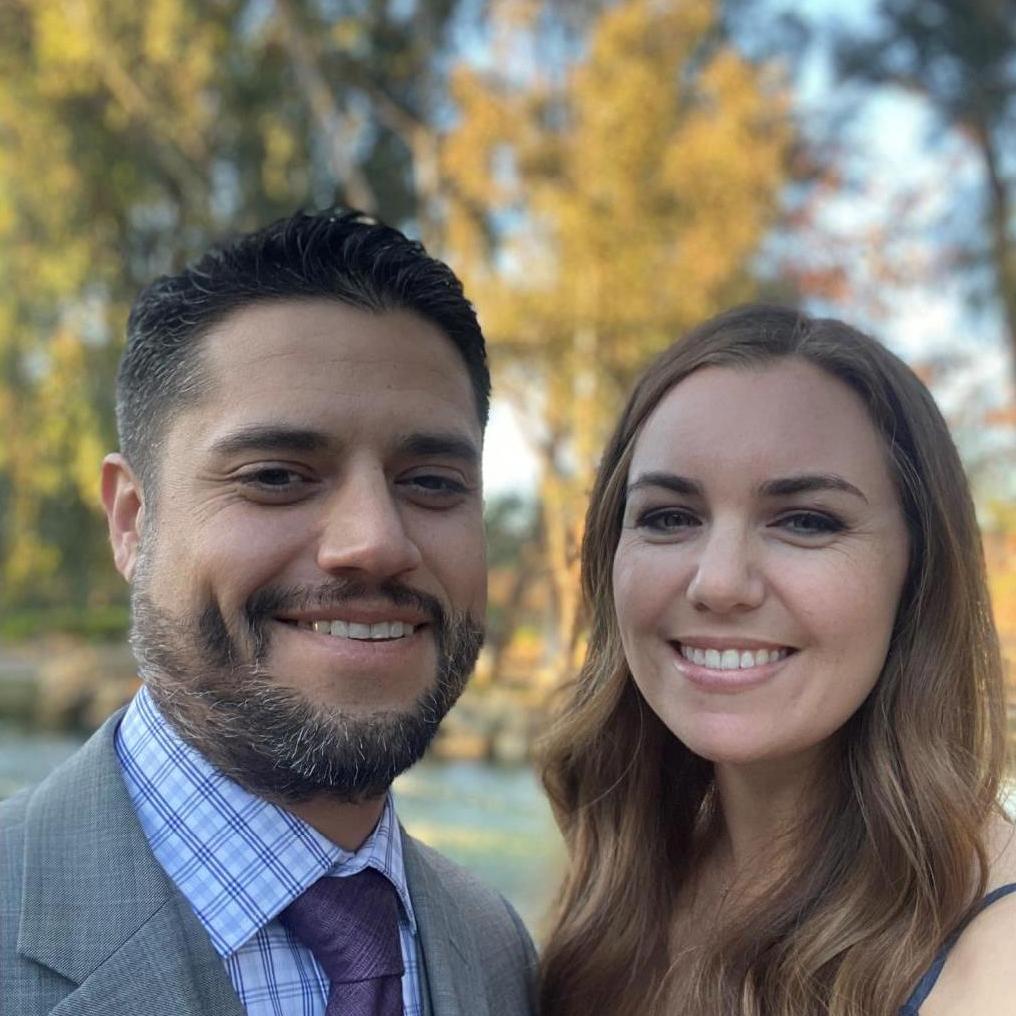 Not too many pictures of us getting fancy so we had to document this one!