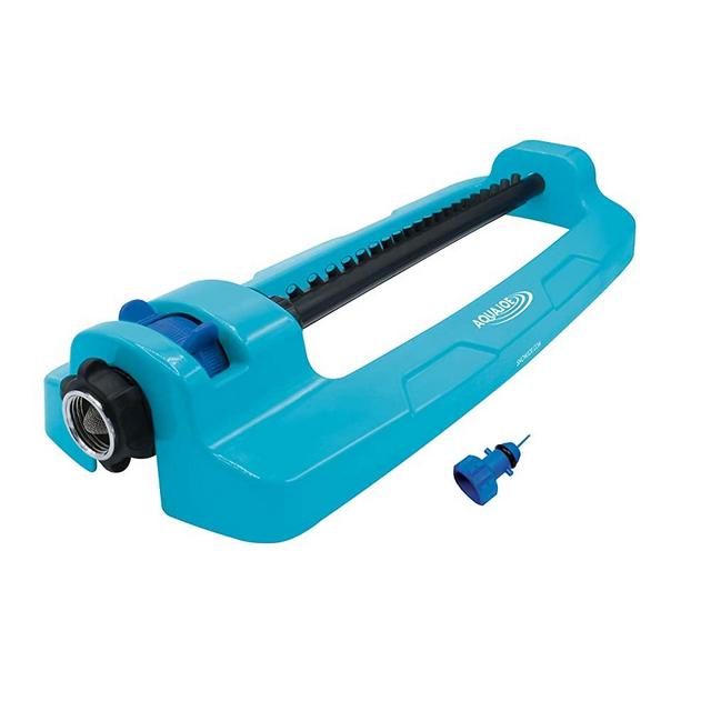 Aqua Joe SJI-OMS20 4,400 Sq Ft Coverage Indestructible Jumbo Oscillating Sprinkler, Metal Base