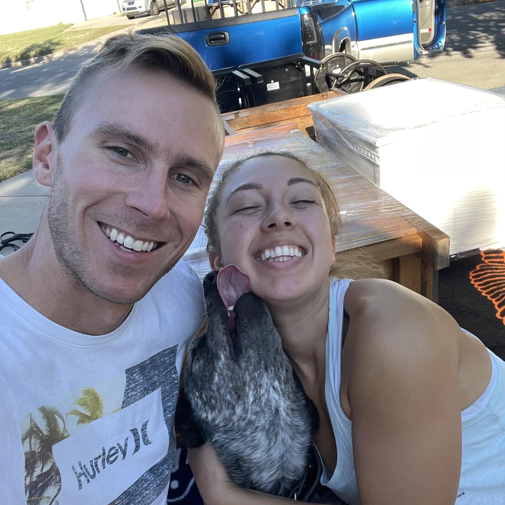 Moving out of our old house (Bruce was no help at all π)