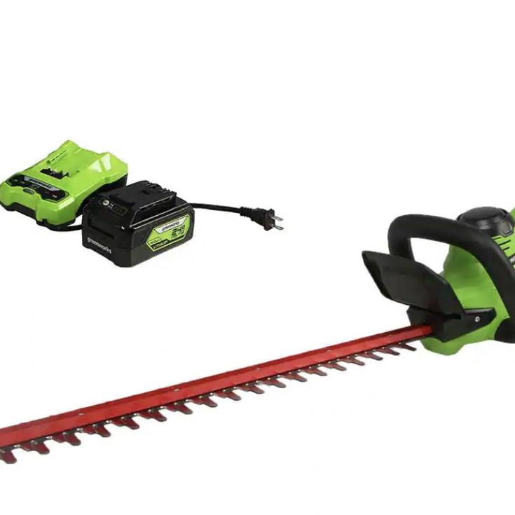 Greenworks PRO 26 in. 60V Battery Cordless Hedge Trimmer with 2.0 Ah Battery and Charger
