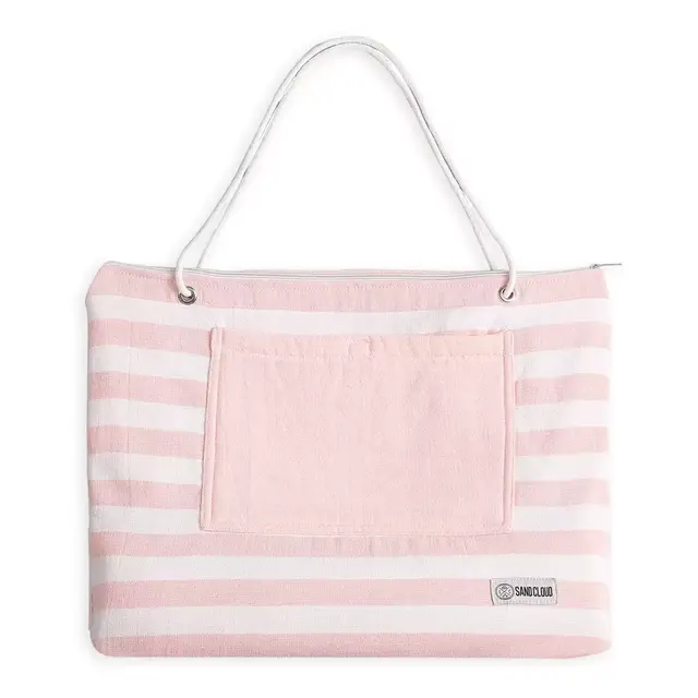 Sand Cloud Convertible Beach Towel Tote in Rose Cloud