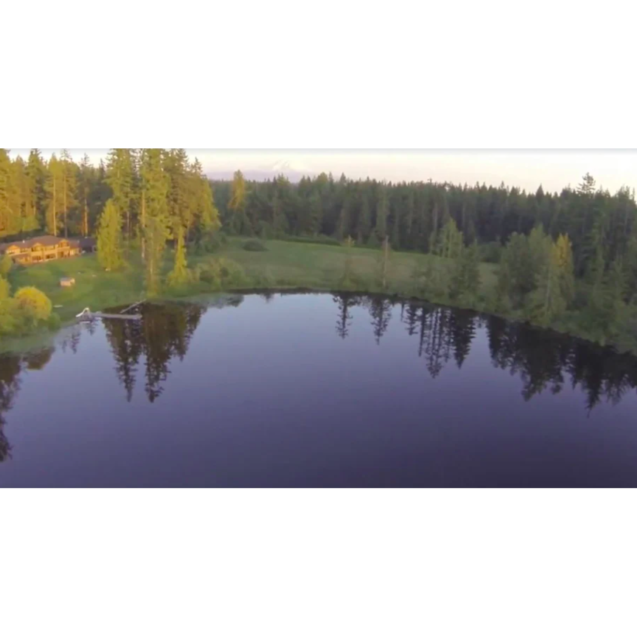 This is where the wedding will take place. It's on a lake!
