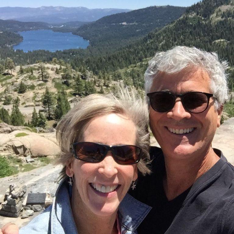 At the viewpoint above Donner Lake
