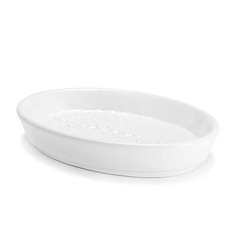 Kassatex Foglia Soap Dish in White