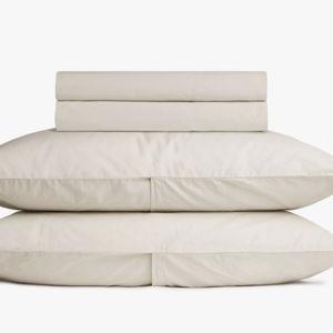 Percale Sheet Set - Bone/King