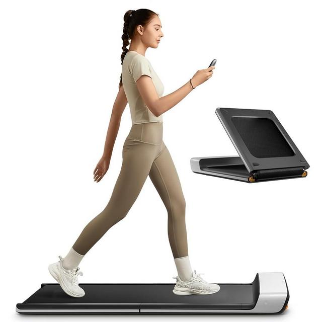 WALKINGPAD P1 Folding Treadmill, Ultra Slim Foldable Treadmill Smart Fold Walking Pad Portable Walking/Jogging Machine with App & Remote Control Grey