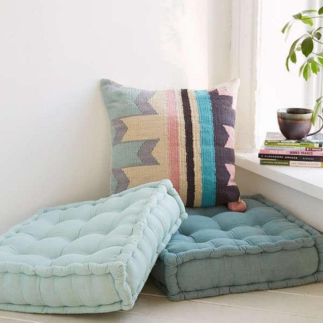 Tufted Corduroy Floor Pillow