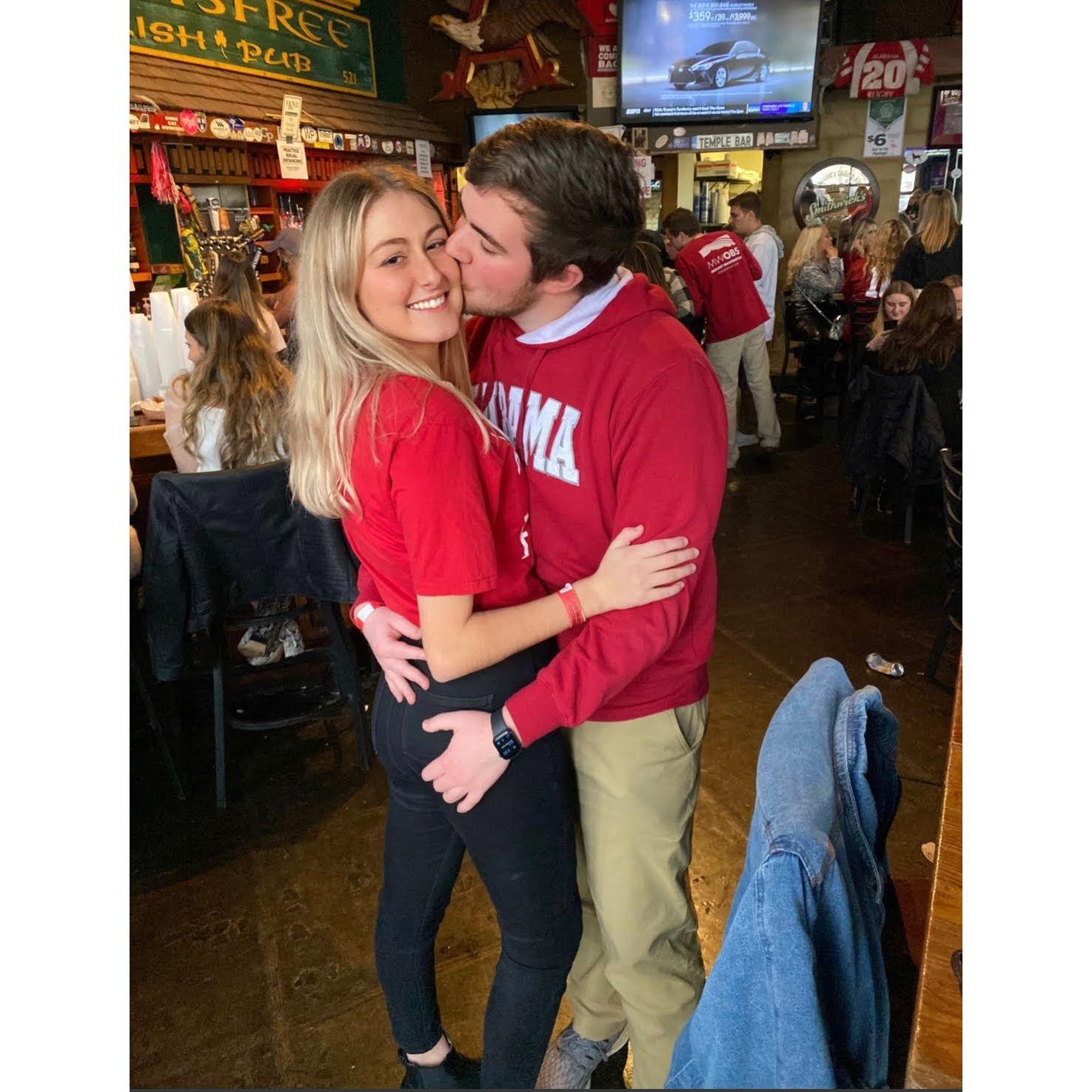 National Championship 2021 at Innisfree (Bama won, duh)