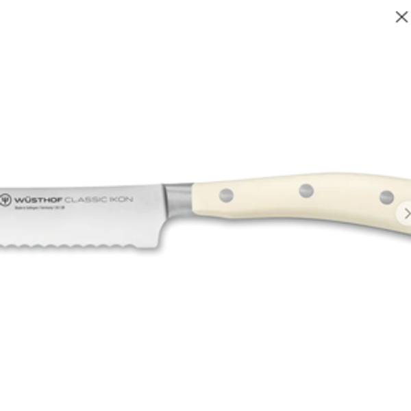 Classic Ikon 8 Bread Knife - Creme