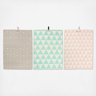 Geo 3-Piece Kitchen Towel Set