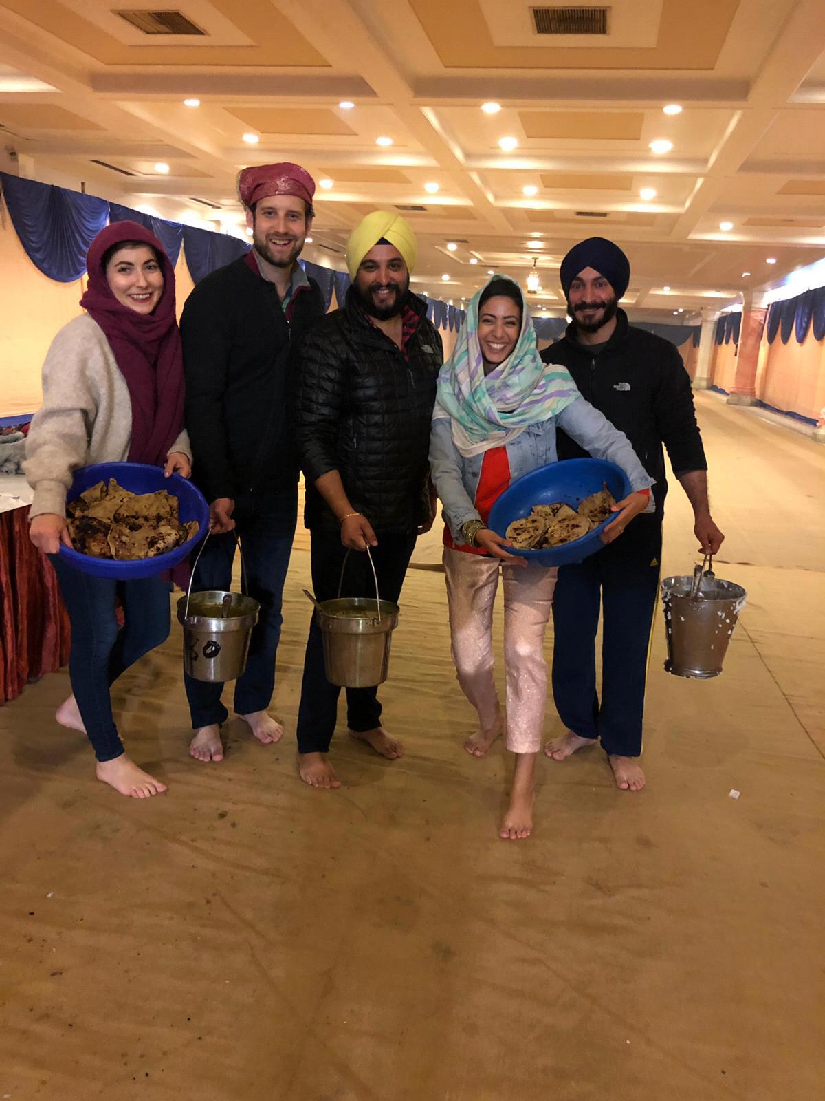 Seva for New Year’s Eve in New Delhi