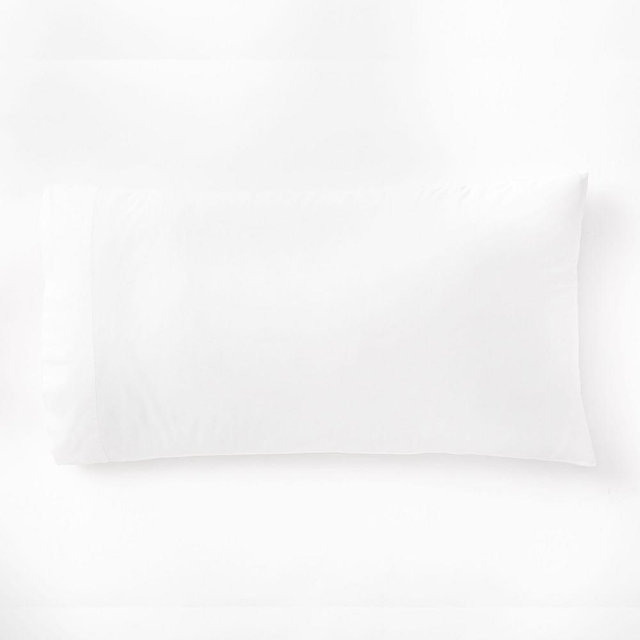 Organic Washed Cotton Sheet Set, King Pillowcase, Set of 2, White