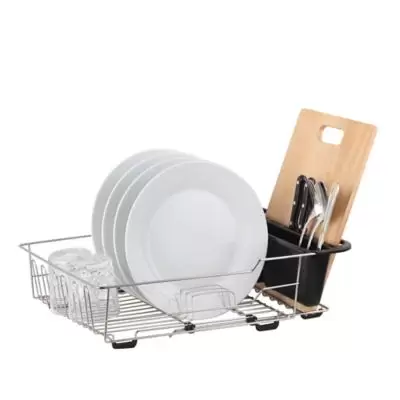 Large Dish Rack in Satin Nickel