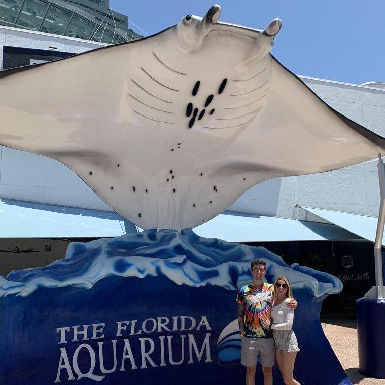 First time going to an aquarium together, which started a tradition for us to visit aquariums when we travel.