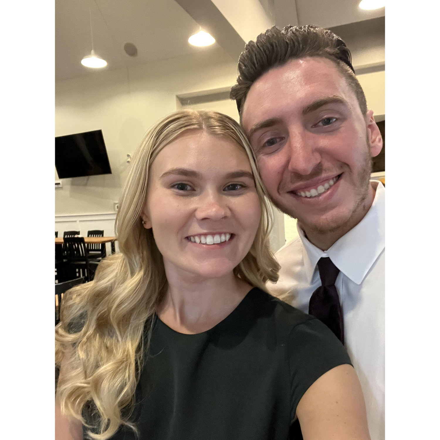 Our first wedding we attended together