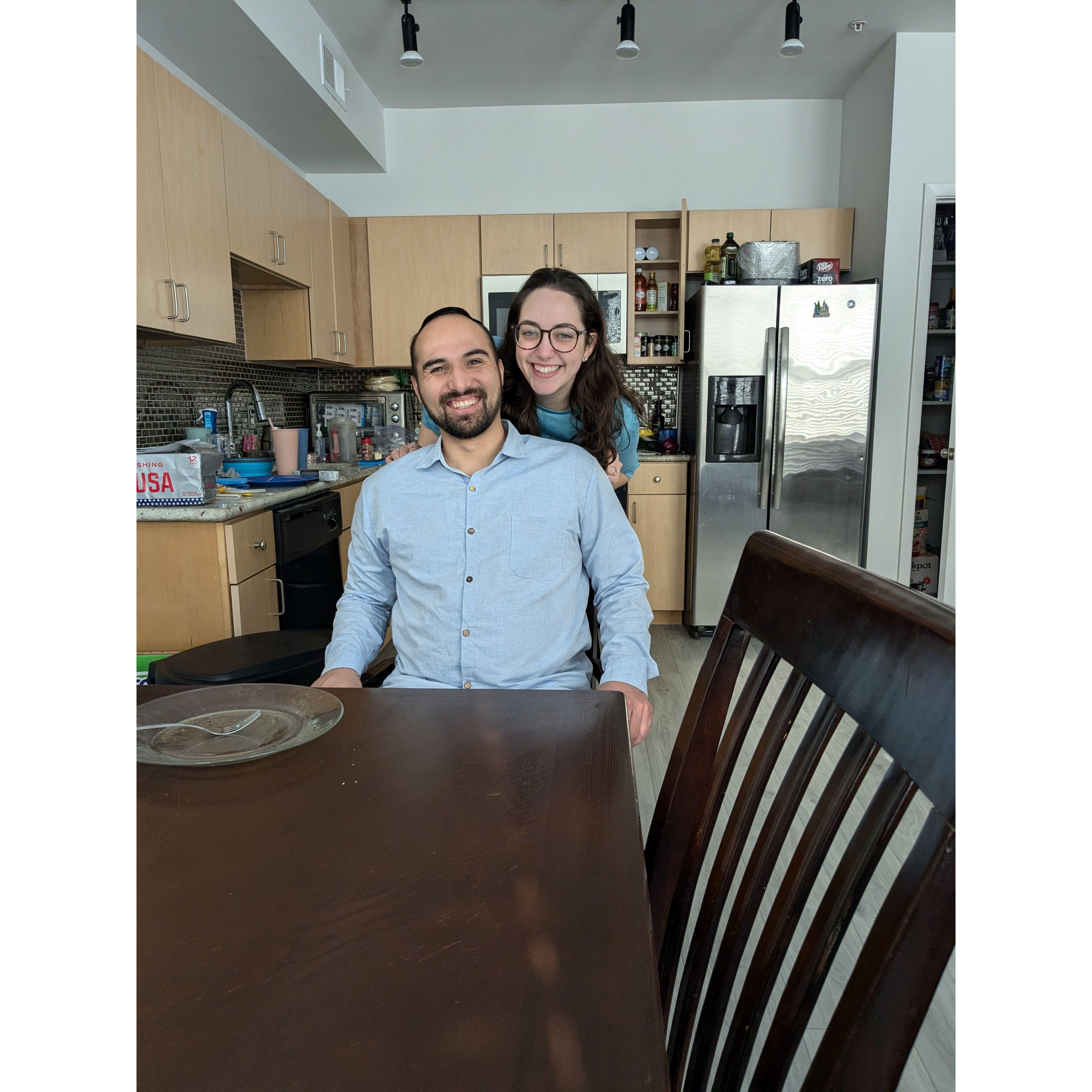 Spence helped Adina move in to 'their' apartment in Ft worth